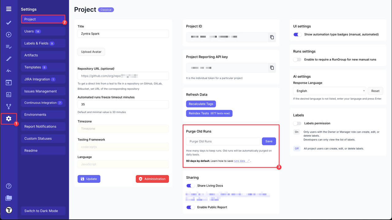 Testomat.io - Runs Archive